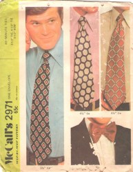 2971 40 MINUTE 3.5'',4.5'', 3.5'' BOW TIES 1971 PATTERN